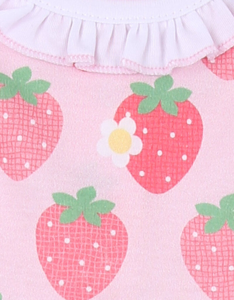 Magnolia Baby Berry Sweet Printed Flutters Playsuit Pink