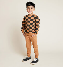 miles the label SALE Camel Checkered Sweatshirt