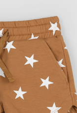 miles the label Star Print Girls Terry Shorts Bronze