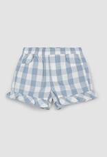 miles the label Blue Dusty Checkered Shorts
