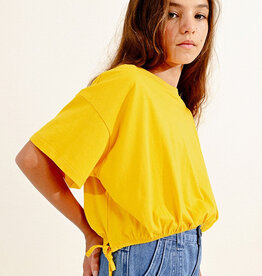 Molly Bracken SALE. Knitted Yellow Mango Tee