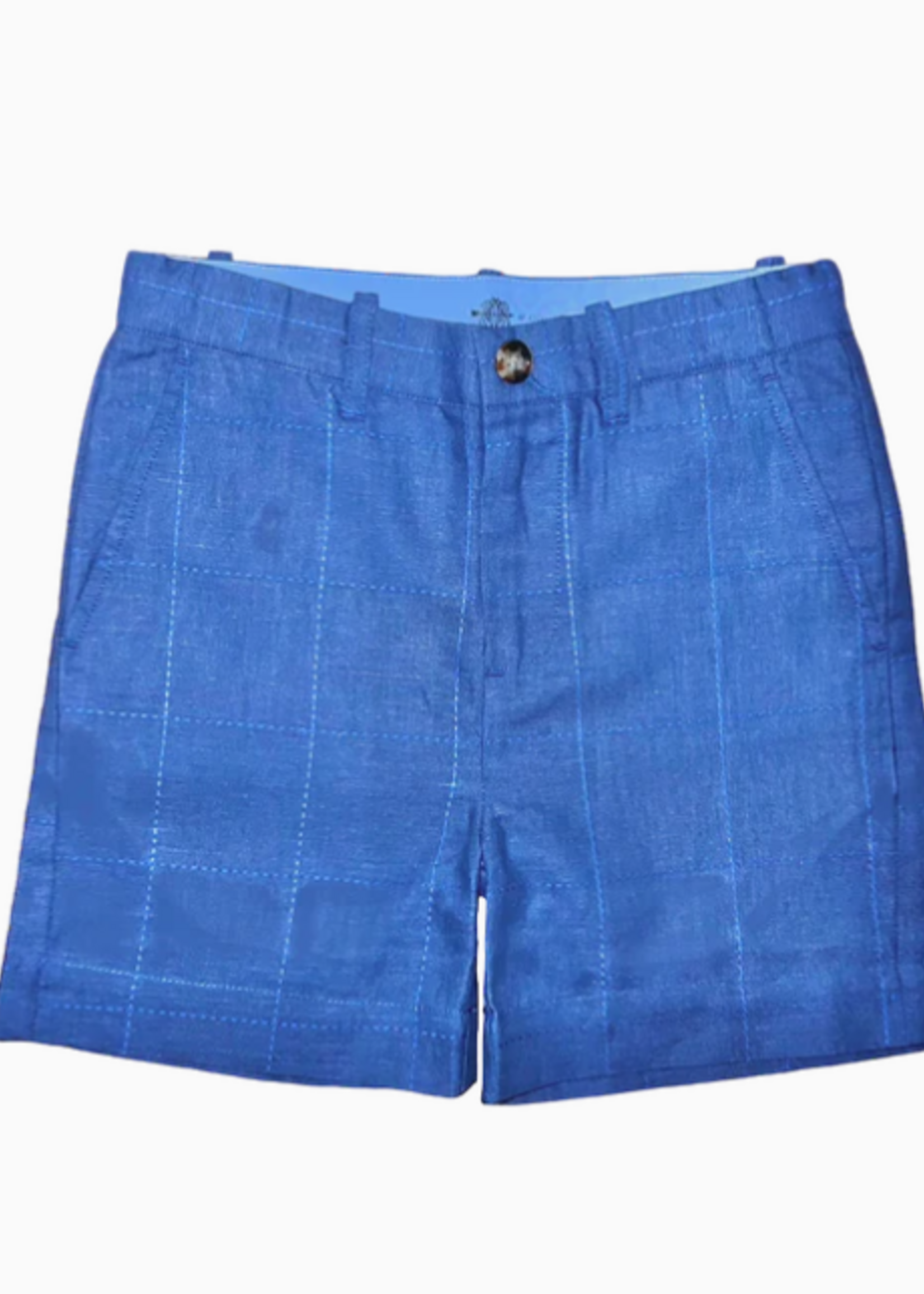 Brown Bowen & Company Sweetgrass Shorts Folly Beach Blue Linen