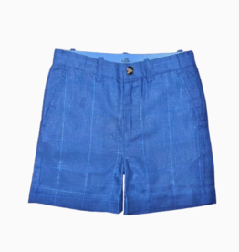 Brown Bowen & Company Sweetgrass Shorts Folly Beach Blue Linen