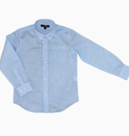 Brown Bowen & Company SALE Bowen Arrow Button Down Bluffton Blue Linen