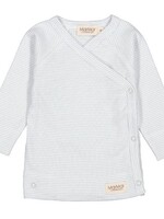 MarMar Copenhagen Rib Snap Wrap L/S Top Fresh Air Stripe w/Footie Pant