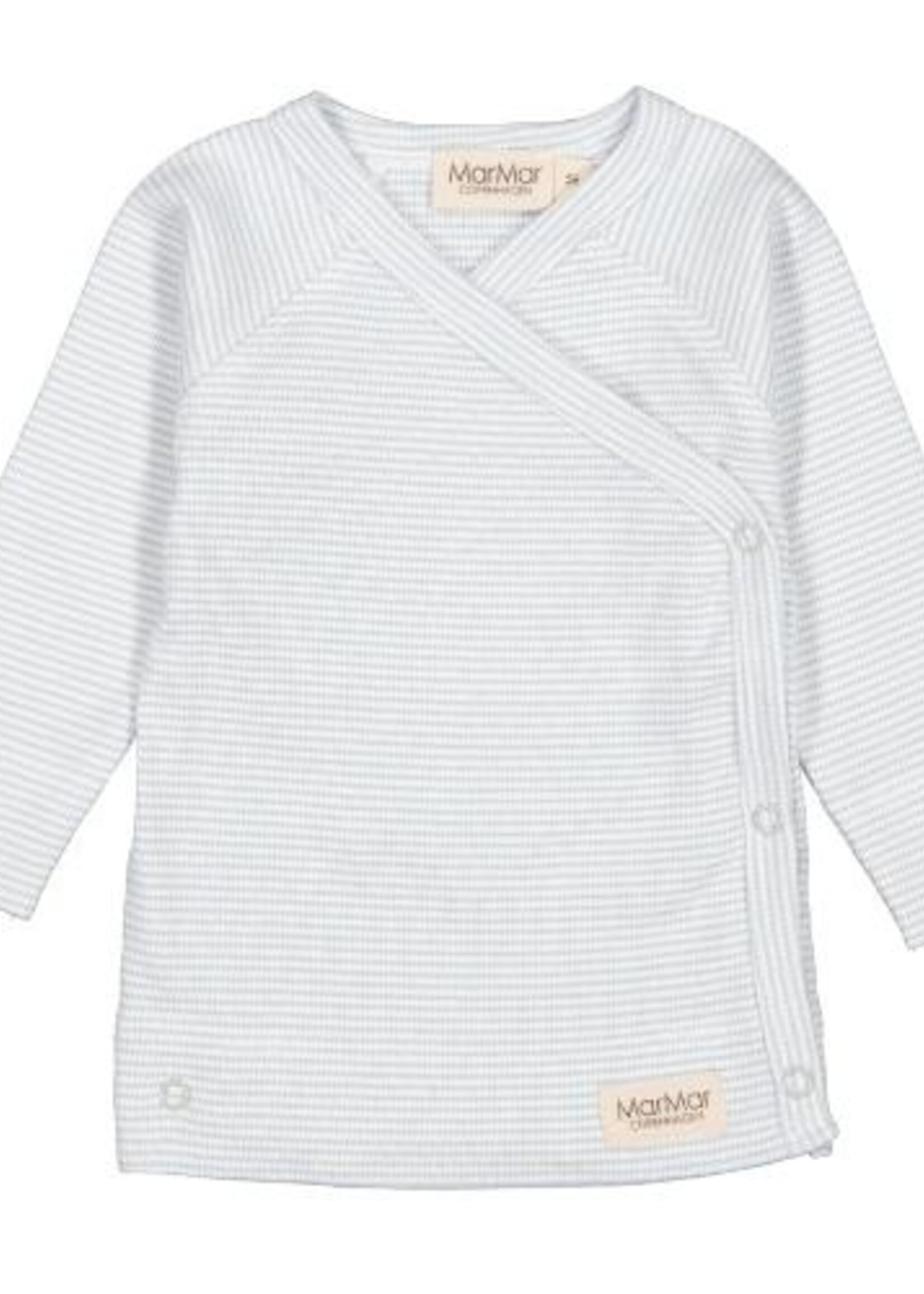 MarMar Copenhagen Rib Snap Wrap L/S Top Fresh Air Stripe w/Footie Pant