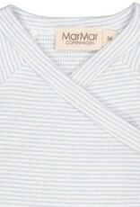 MarMar Copenhagen Fine Rib Snap Wrap L/S Top Fresh Air Stripe