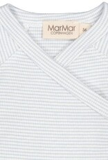 MarMar Copenhagen Rib Snap Wrap L/S Top Fresh Air Stripe w/Footie Pant