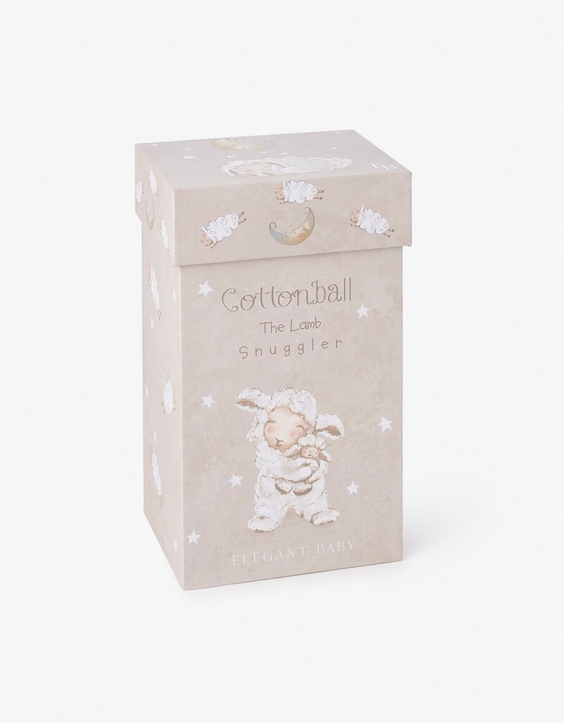 Elegant Baby Cottonball the Lamb Snuggler Boxed