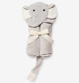 Elegant Baby Bath Wrap Gray Elephant