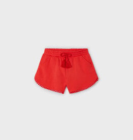 Mayoral Red Chenille Shorts