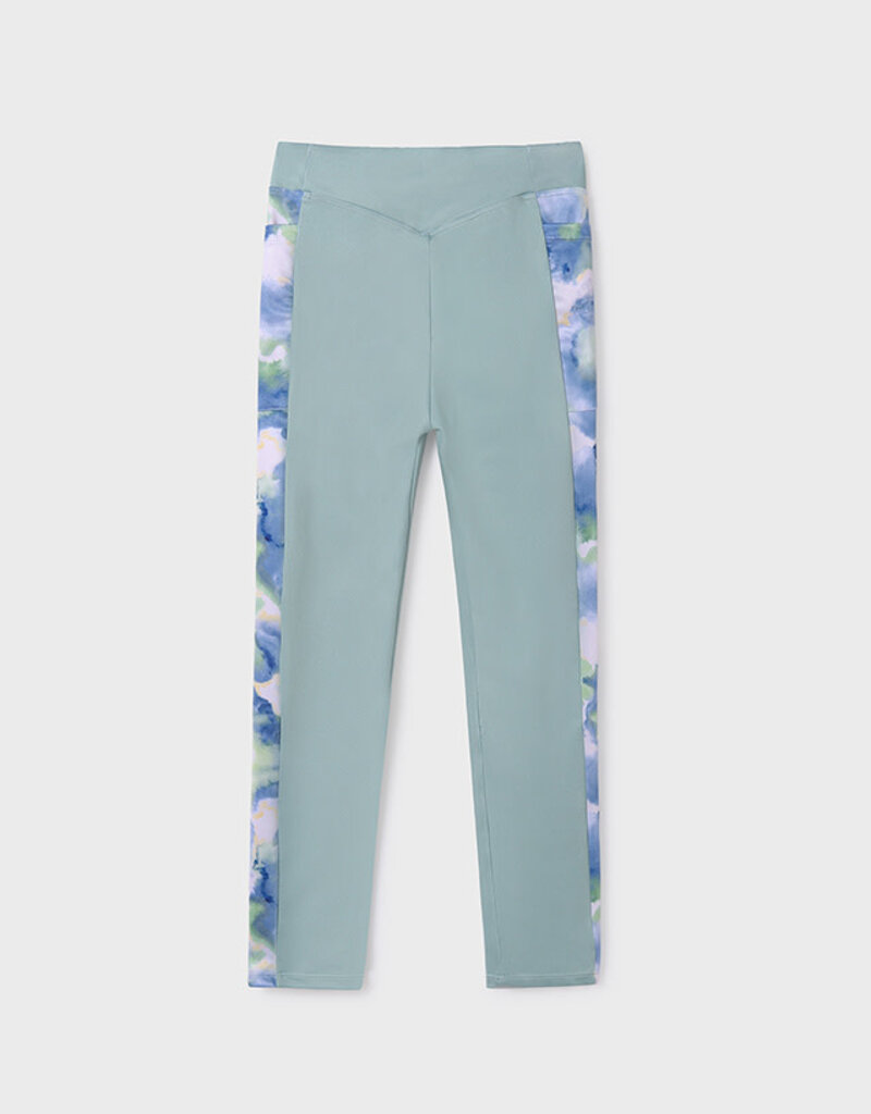 Mayoral Mint Watercolor Leggings