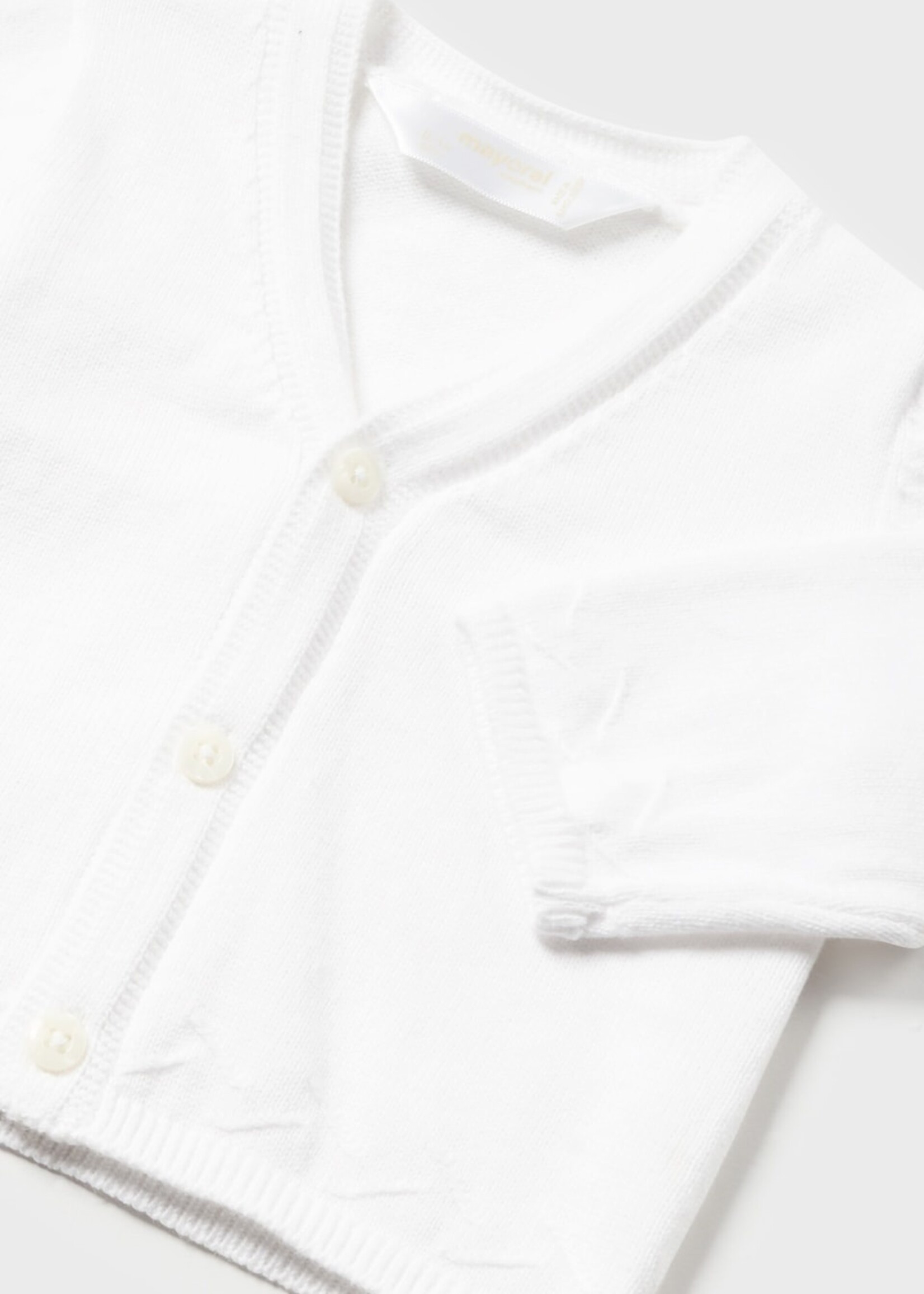 Mayoral Infant White Cardigan
