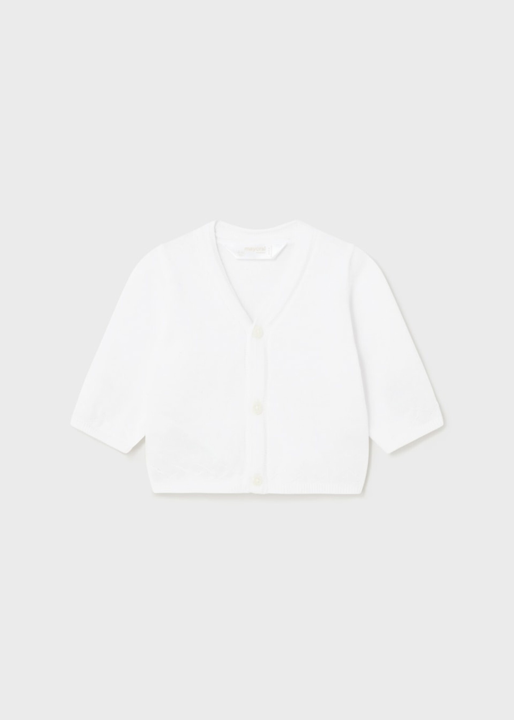 Mayoral Infant White Cardigan
