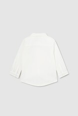 Mayoral Cream L/S Dressy Shirt w/Bow Tie