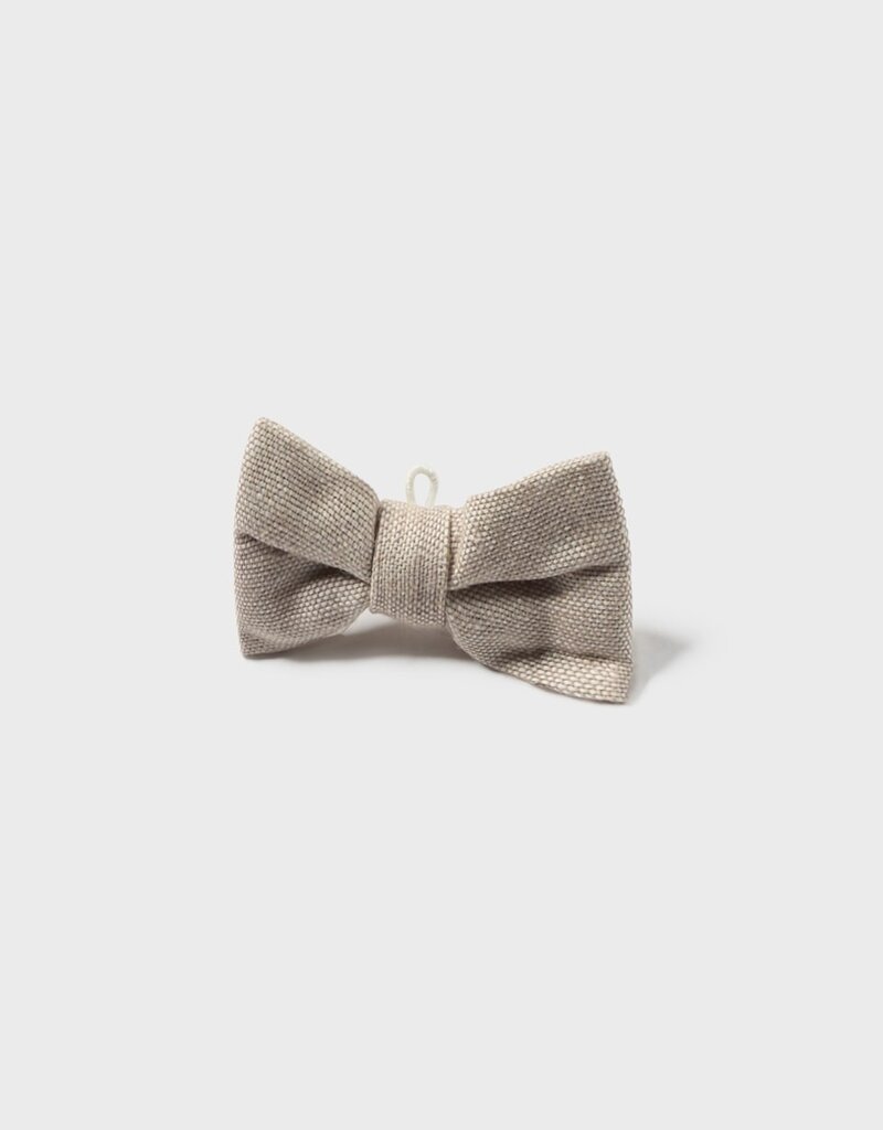 Mayoral Cream L/S Dressy Shirt w/Bow Tie