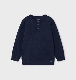 Mayoral SALE Navy 3 Button Cotton Sweater