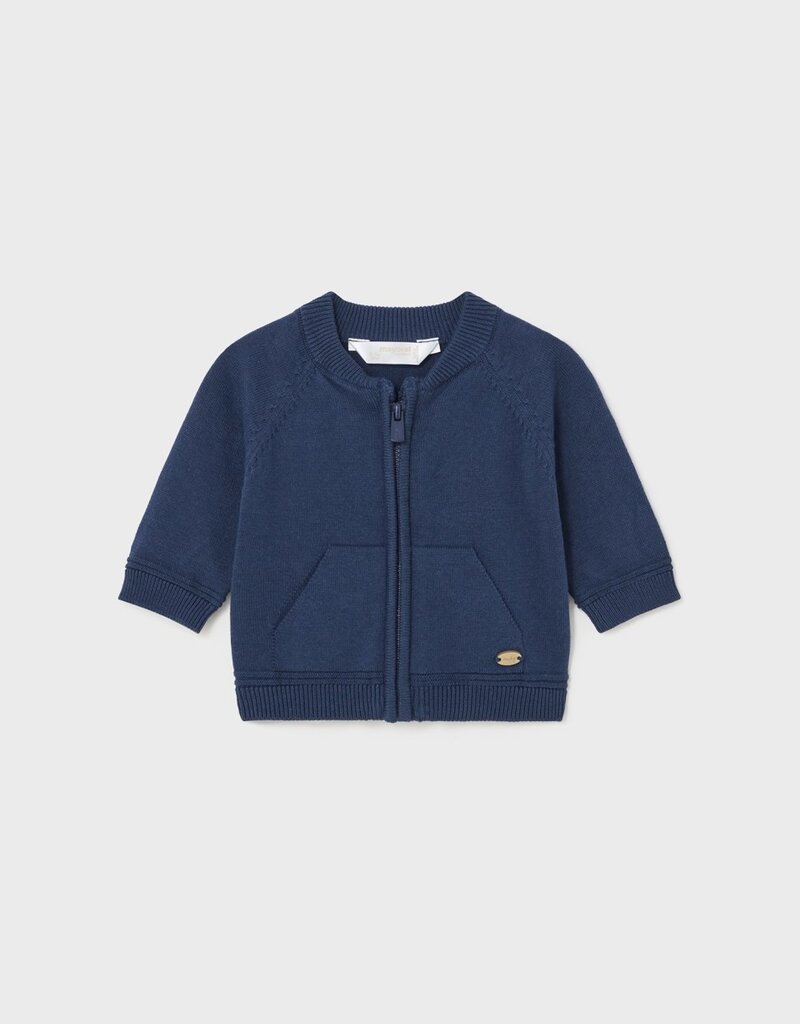 Mayoral Infant Navy Zip Up Sweater