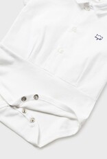 Mayoral White S/S Polo Bodysuit