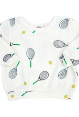 oh baby! Terry Boxy Sweatshirt Tennis Print