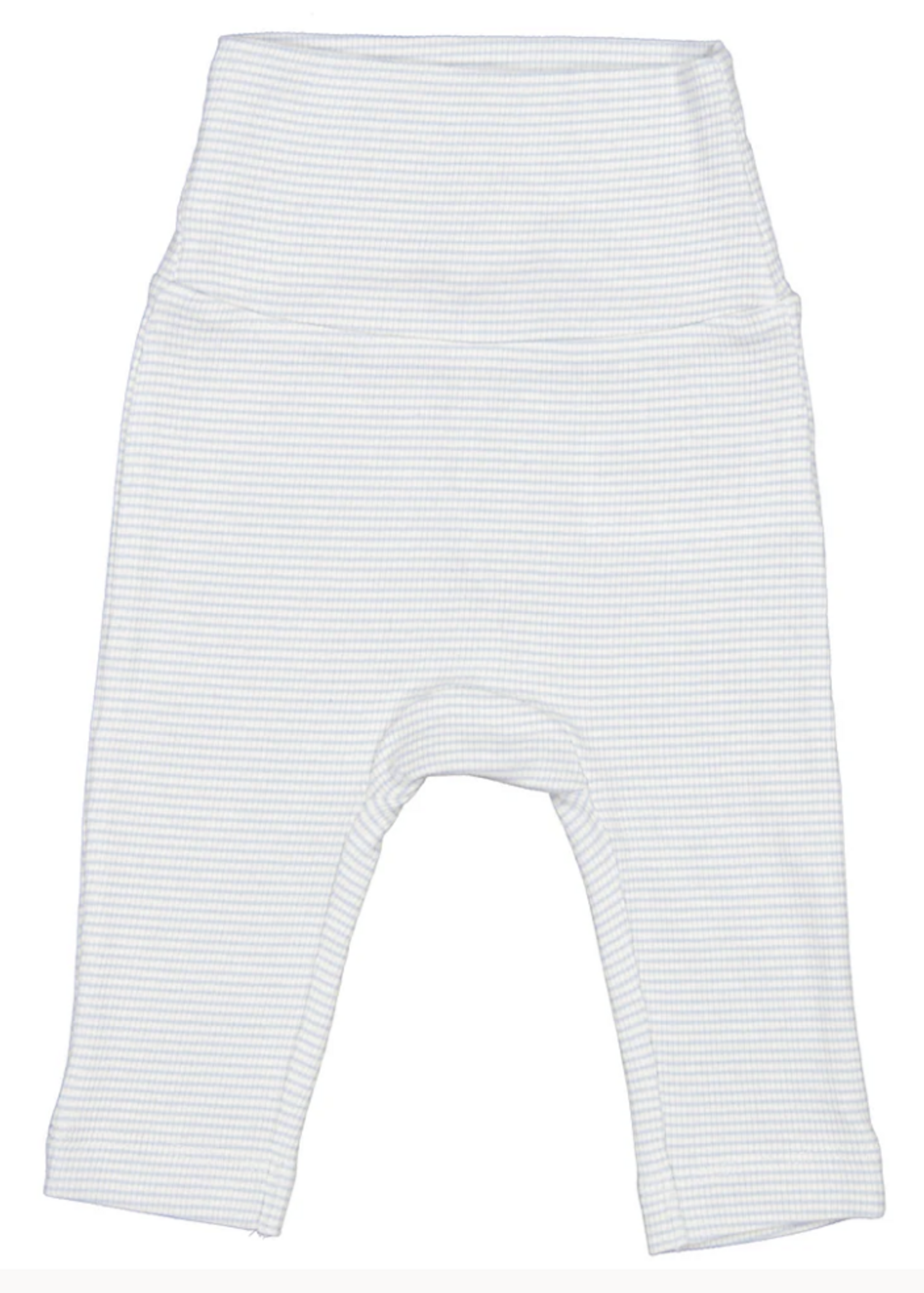 MarMar Copenhagen Rib Snap Wrap L/S Top Fresh Air Stripe w/Footie Pant