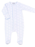 Magnolia Baby Little Brother All Over Printed Footie Lt Blue