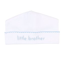 Magnolia Baby Little Brother Embroidered Hat White