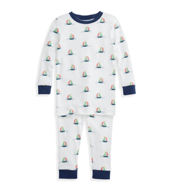 bella bliss SALE Printed Pima Jammies Coral Seas