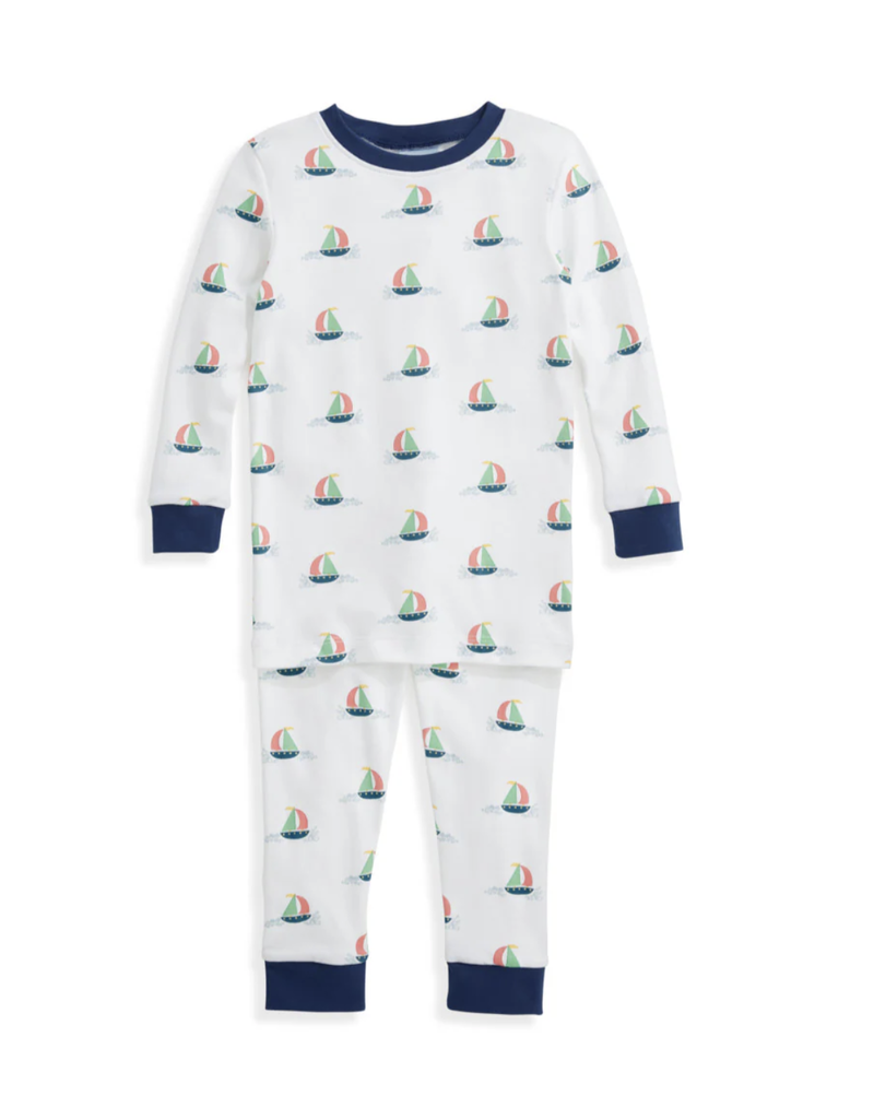 bella bliss Printed Pima Jammies Coral Seas