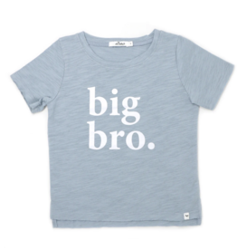 oh baby! big bro Cotton Slub Raw Edge Tee