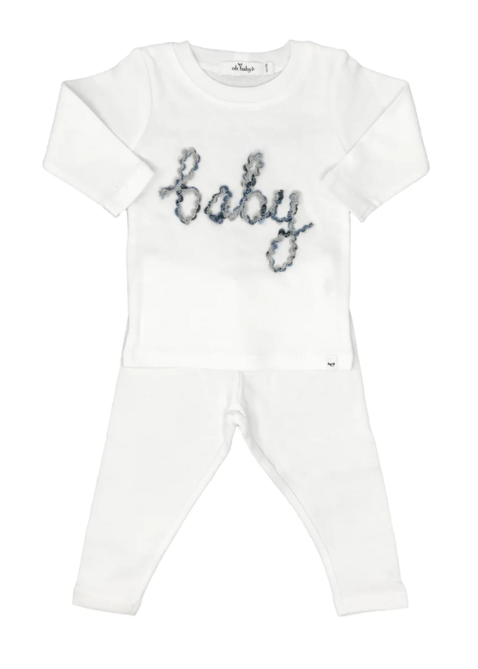 oh baby! Baby Deep Blue Multi 2pc Set