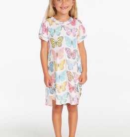 Chaser Puff Sleeve Butterfly Dress