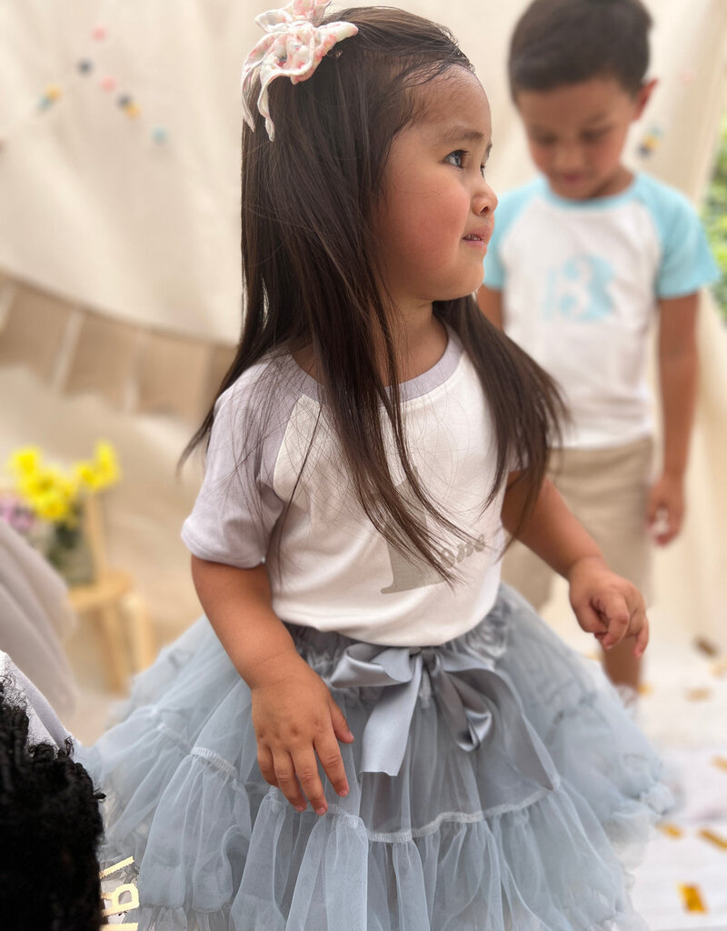 Tiny Victories Silver Ruffle Tutu