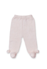 Tecomoabesos Pompom Knitted Pant Footie Pink