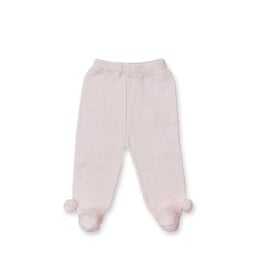 Tecomoabesos Pompom Knitted Pant Footie Pink