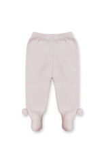Tecomoabesos Pompom Knitted Pant Footie Pink
