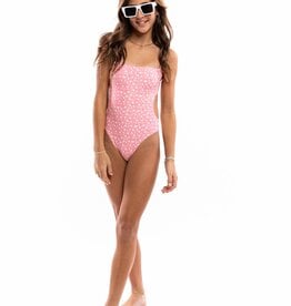 Kaveah Pink Icing Open Back One Piece