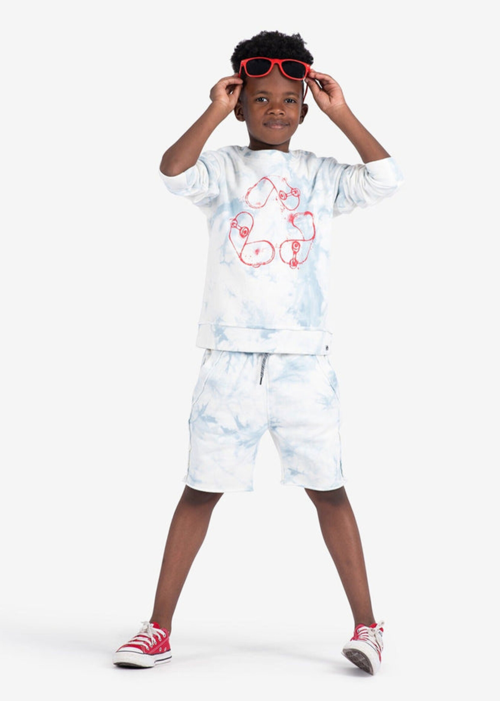 Appaman Highland Sweatshirt Sky Tie Dye