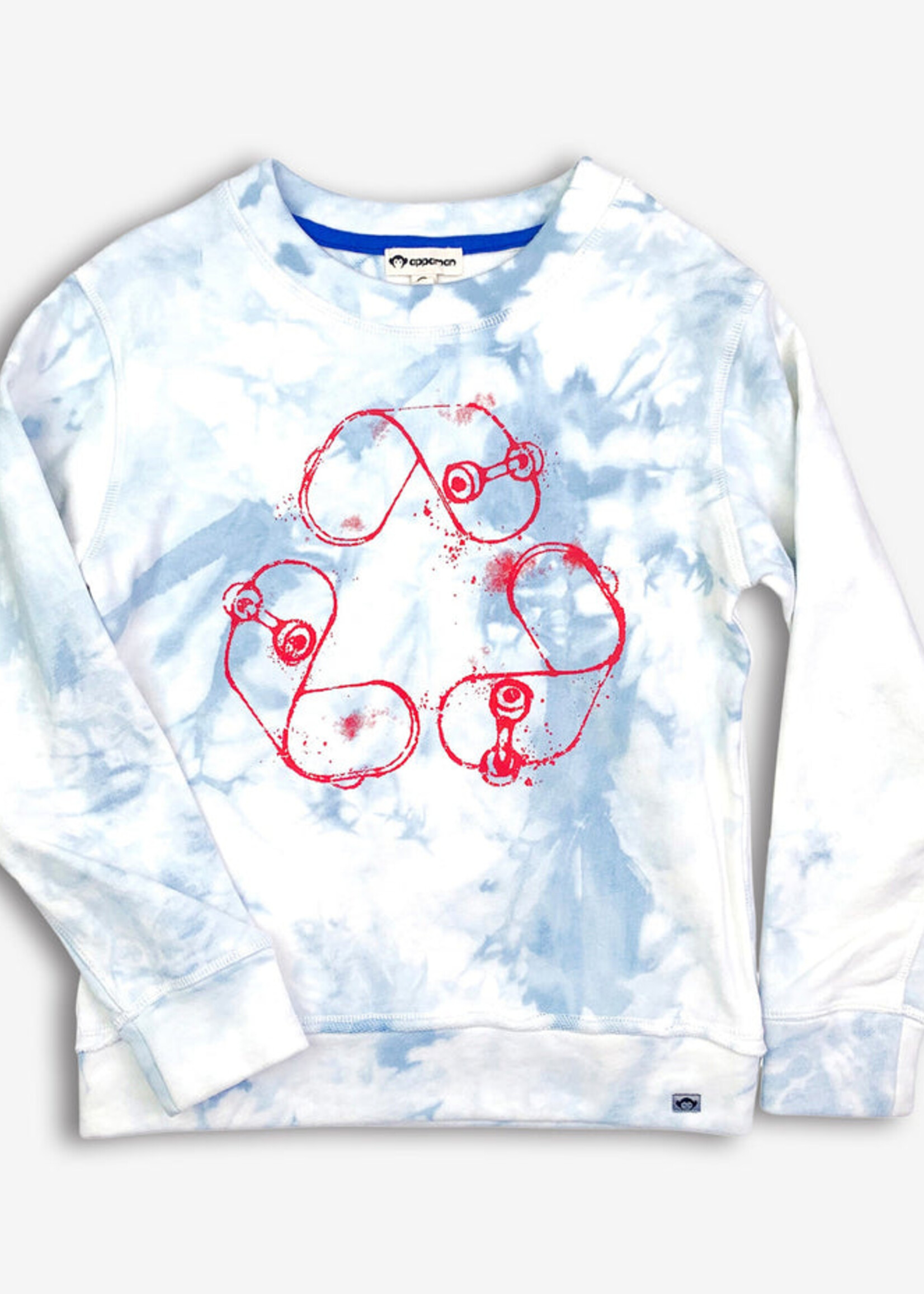 Appaman Highland Sweatshirt Sky Tie Dye