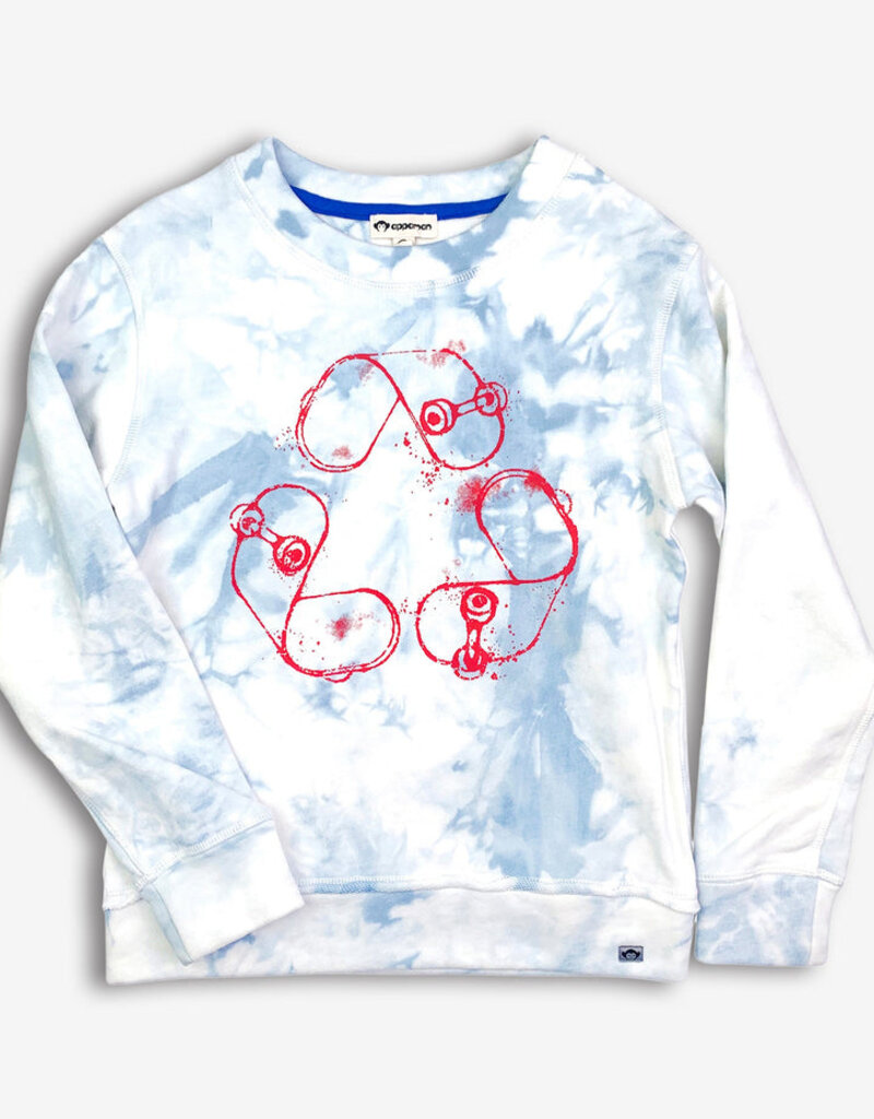 Appaman Highland Sweatshirt Sky Tie Dye