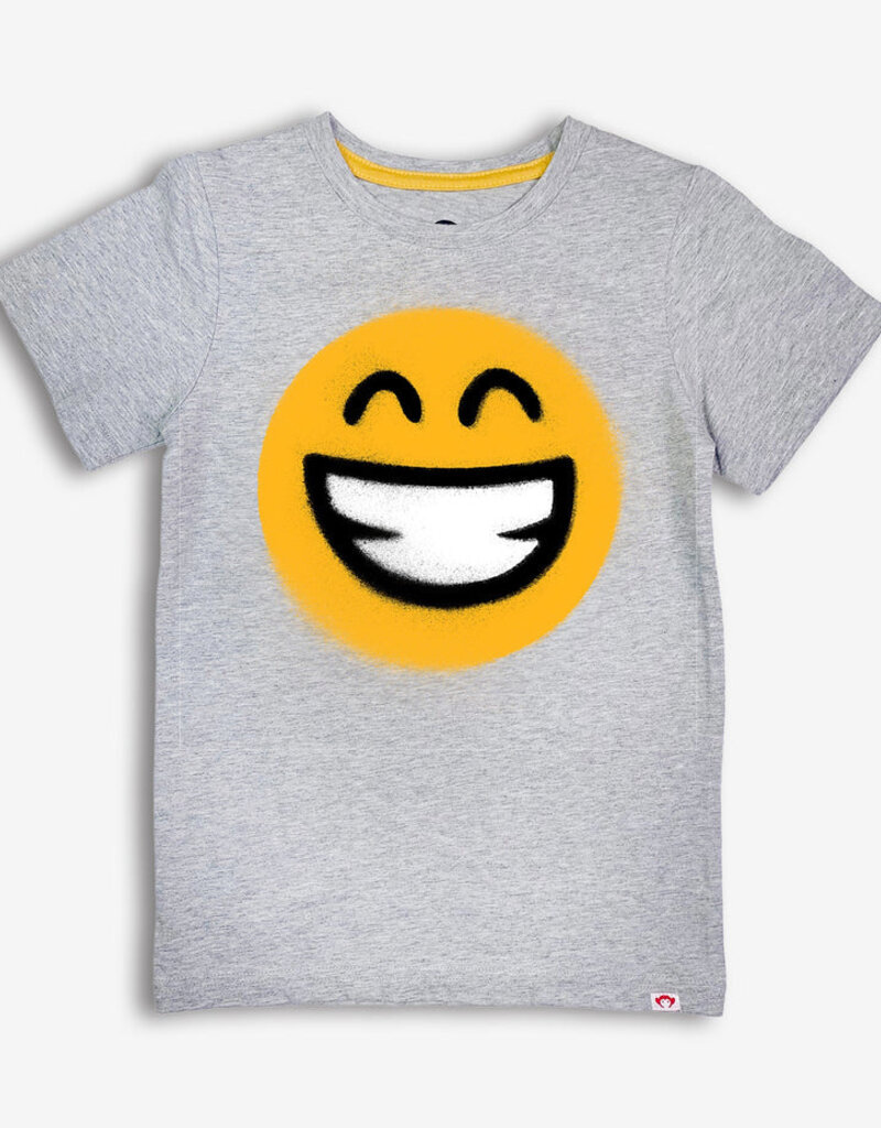 Appaman Graphic S/S Tee Keep Smiling Heather Mist