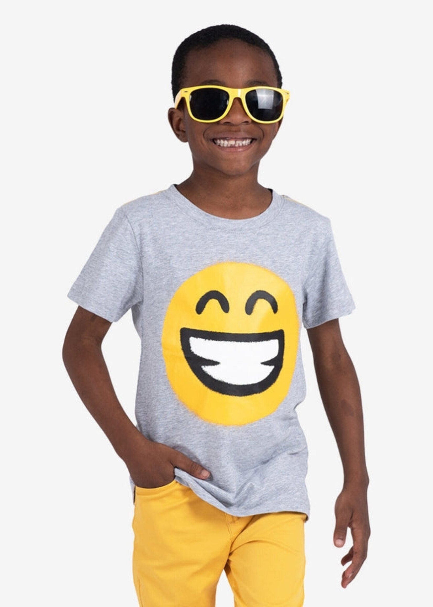 Appaman Graphic S/S Tee Keep Smiling Heather Mist