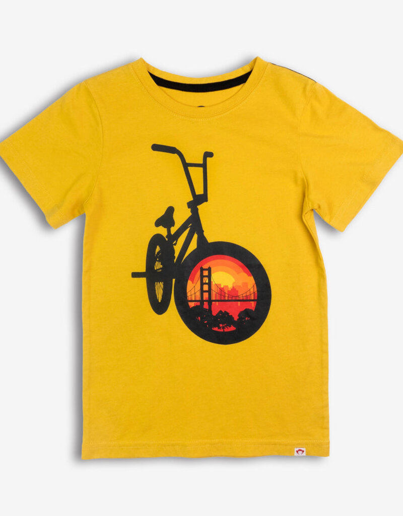 Appaman Graphic S/S Tee Bike Ride Goldenrod