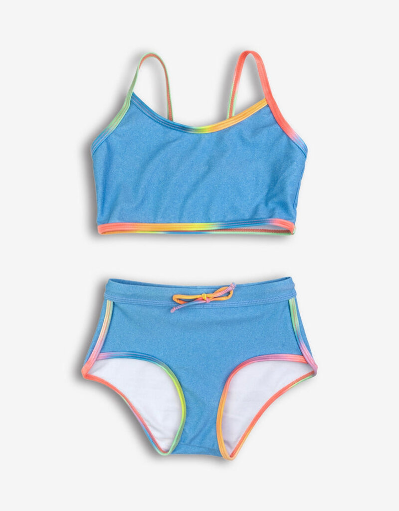 Appaman Stella Swim Short Set Digital Denim