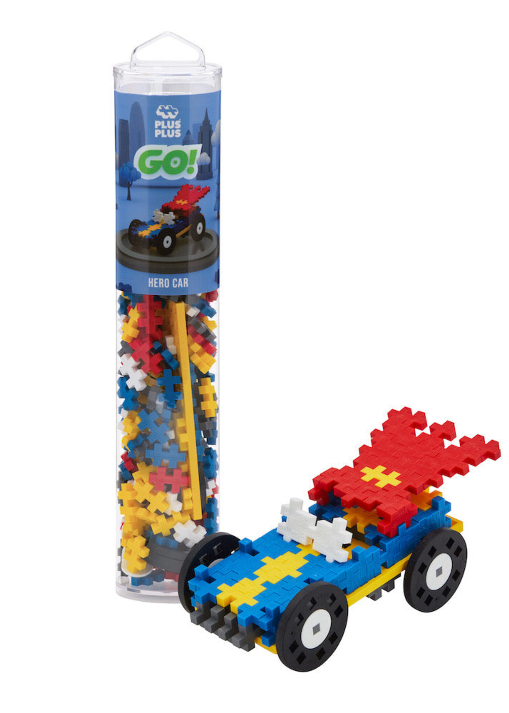 Plus-Plus 200 pc Car Hero Tube