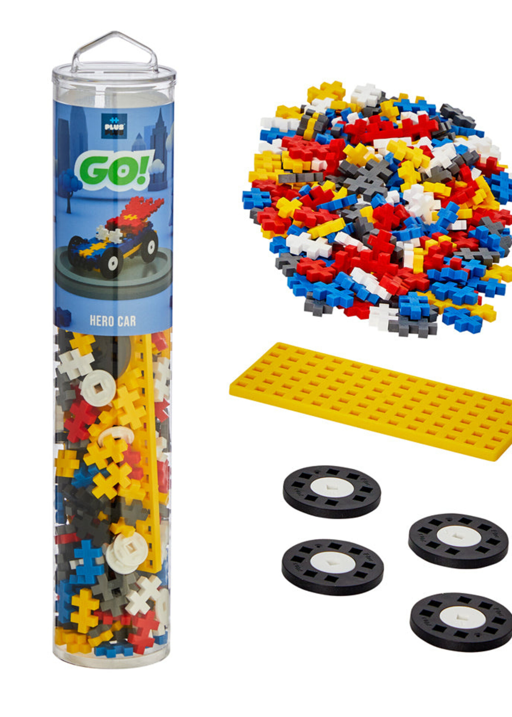 Plus-Plus 200 pc Car Hero Tube