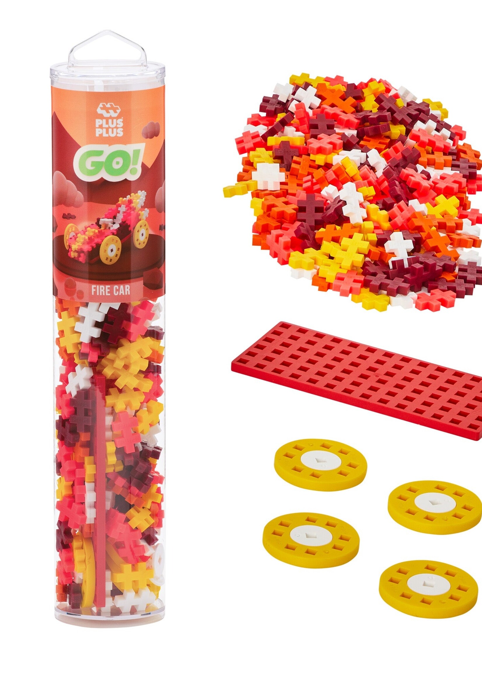 Plus-Plus 200 pc Cars Fire Tube