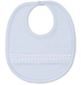 Kissy Kissy SALE Bib w/Hand Smocking Light Blue F24