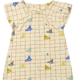 Riffle Amsterdam SALE A-Line Dress Slub Jersey w/Boat Print