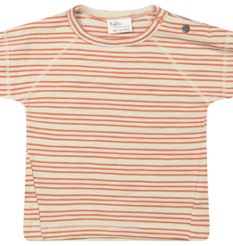 Riffle Amsterdam SALE S/S Jord Slub Jersey Tee Apricot Stripe